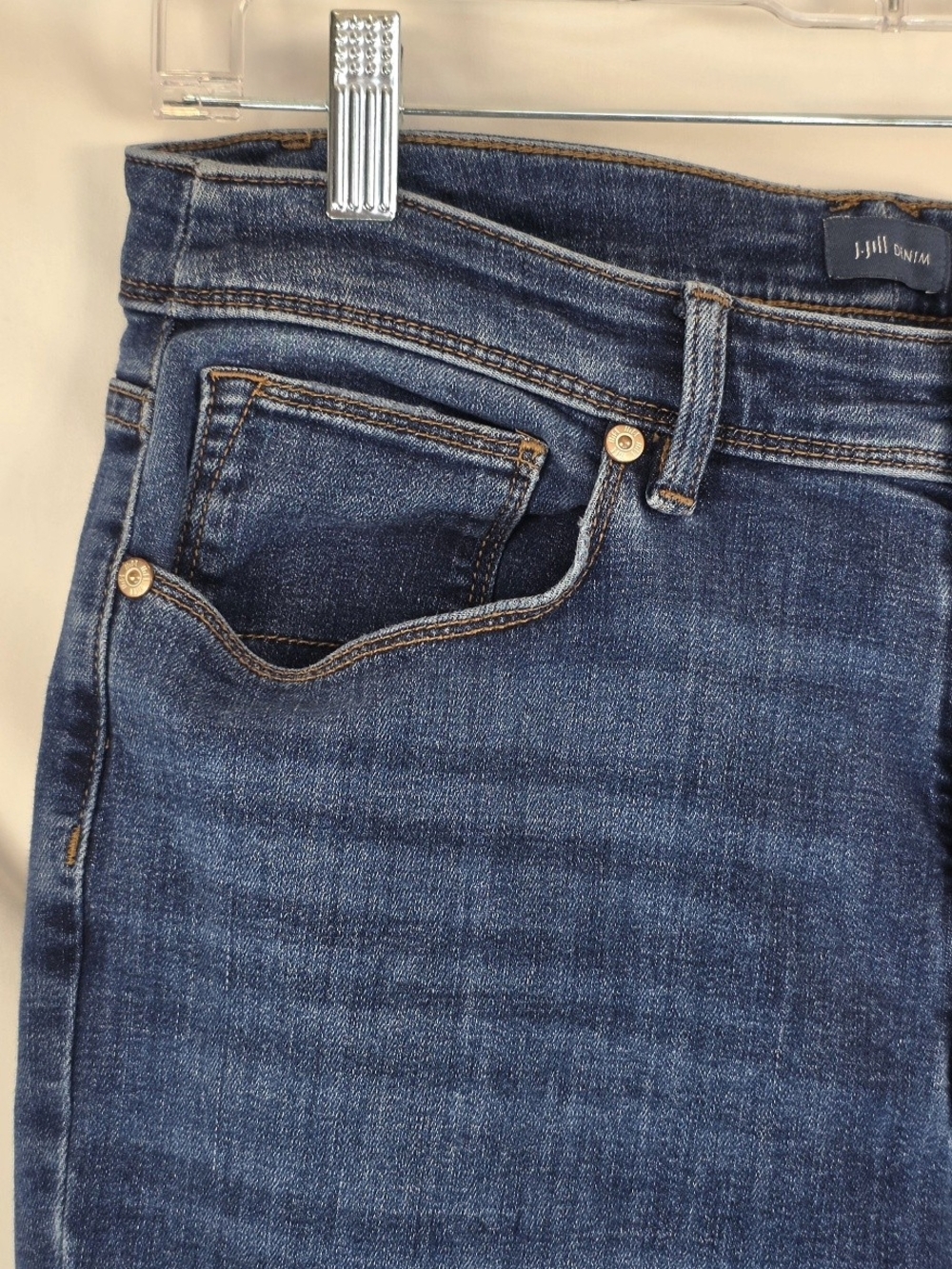 J.Jill Women's Curvy Fit Straight Leg Denim Stretch Jeans Size 10P - Picture 5 of 7